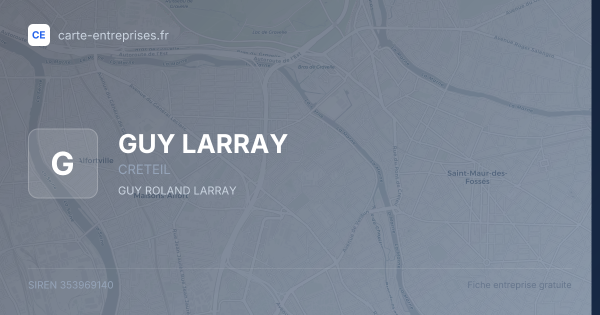 GUY LARRAY — 353969140 — fiche entreprise
