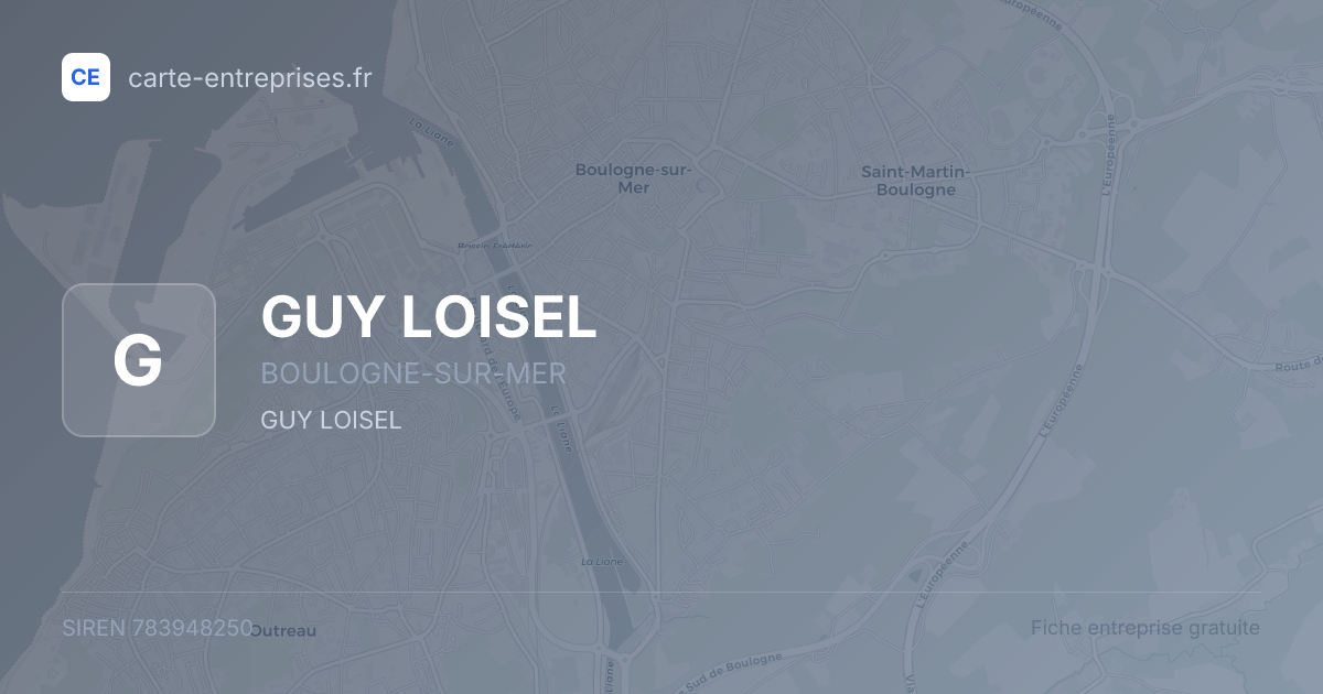 GUY LOISEL — 783948250 — fiche entreprise
