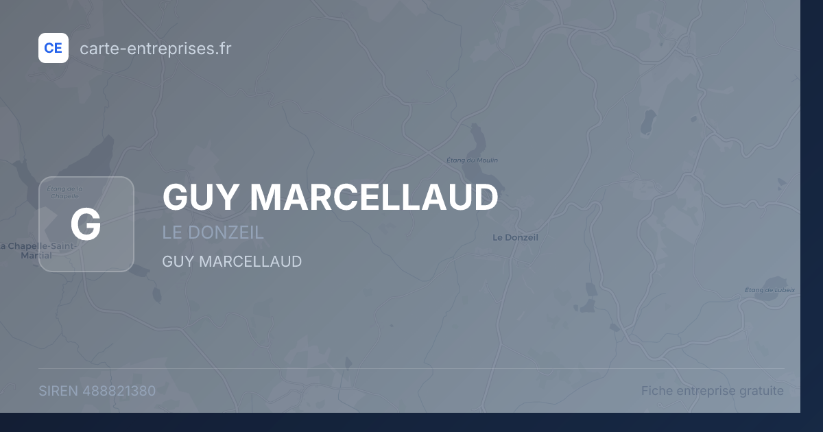 GUY MARCELLAUD — 488821380 — fiche entreprise