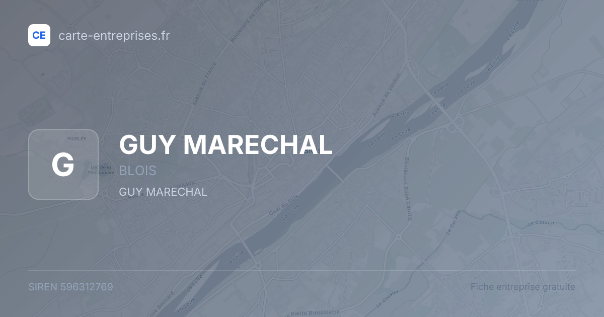 GUY MARECHAL — 596312769 — fiche entreprise