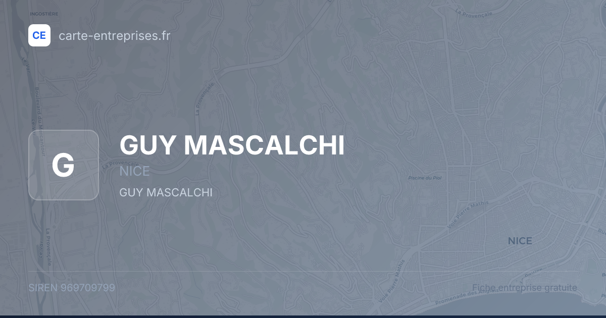 GUY MASCALCHI — 969709799 — fiche entreprise