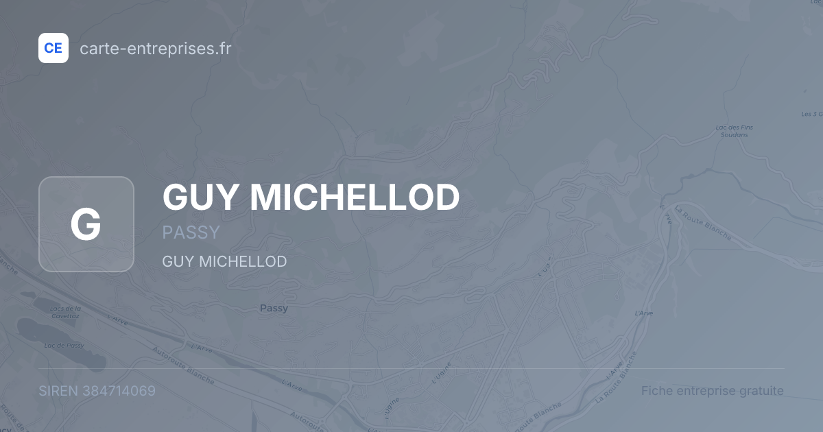 GUY MICHELLOD — 384714069 — fiche entreprise