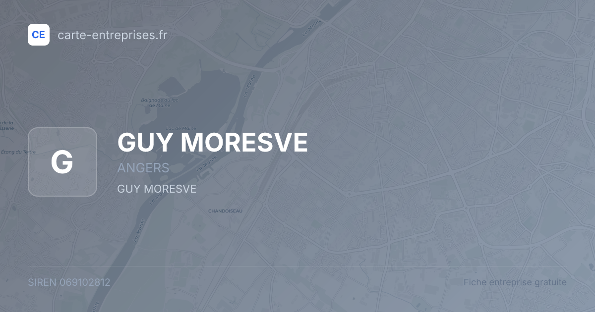 GUY MORESVE — 069102812 — fiche entreprise