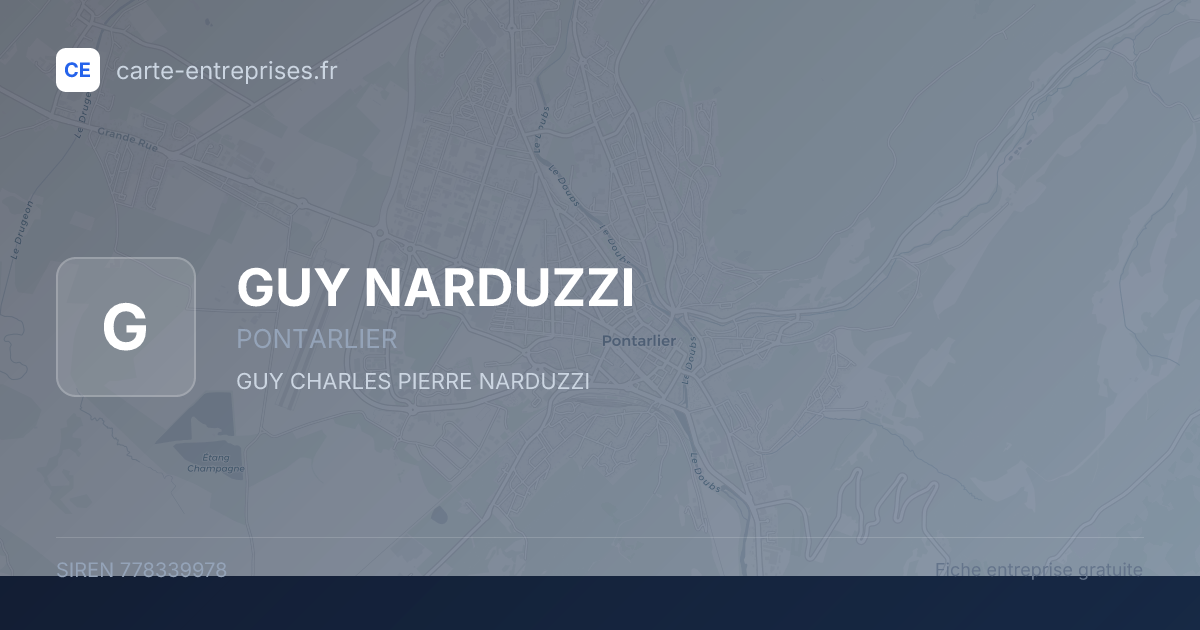 GUY NARDUZZI — 778339978 — fiche entreprise