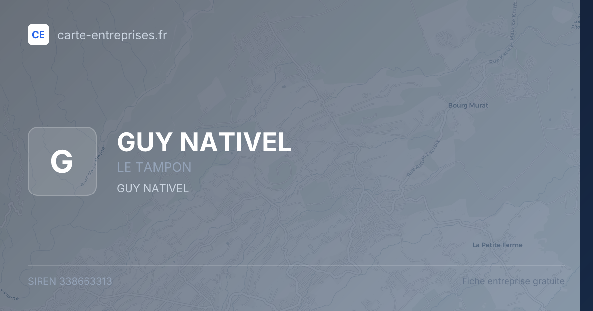 GUY NATIVEL — 338663313 — fiche entreprise