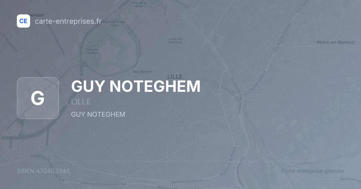 GUY NOTEGHEM — 470403346 — fiche entreprise