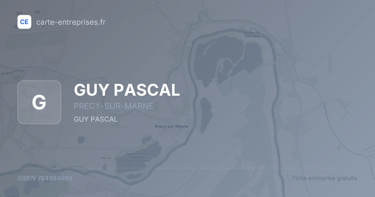 GUY PASCAL — 784994899 — fiche entreprise