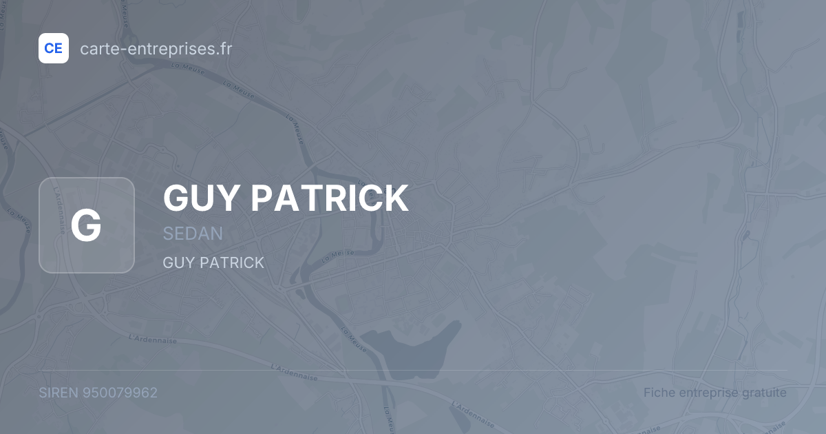 GUY PATRICK — 950079962 — fiche entreprise