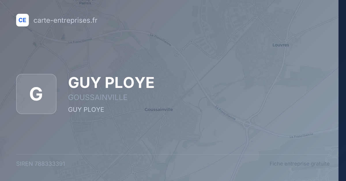 GUY PLOYE — 788333391 — fiche entreprise