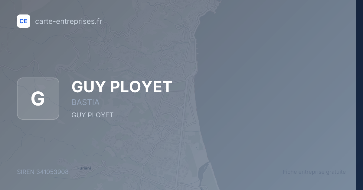 GUY PLOYET — 341053908 — fiche entreprise