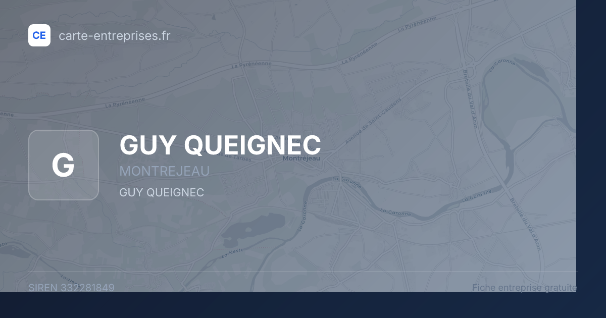 GUY QUEIGNEC — 332281849 — fiche entreprise
