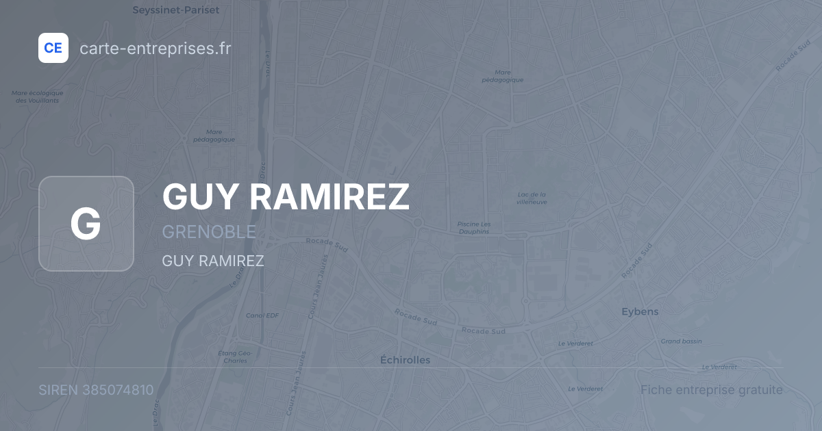 GUY RAMIREZ — 385074810 — fiche entreprise