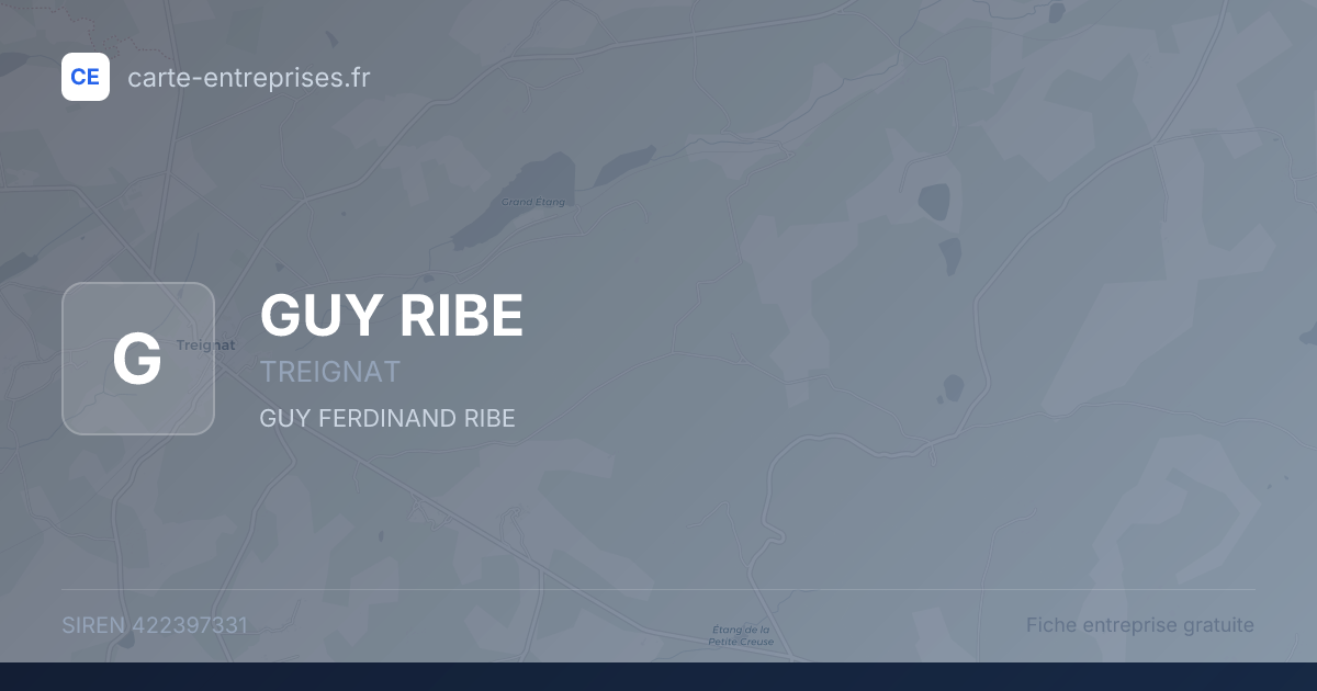 GUY RIBE — 422397331 — fiche entreprise