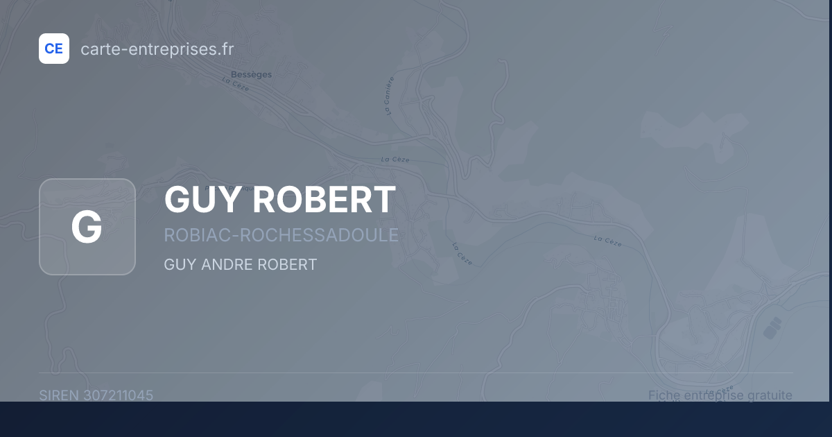 GUY ROBERT — 307211045 — fiche entreprise
