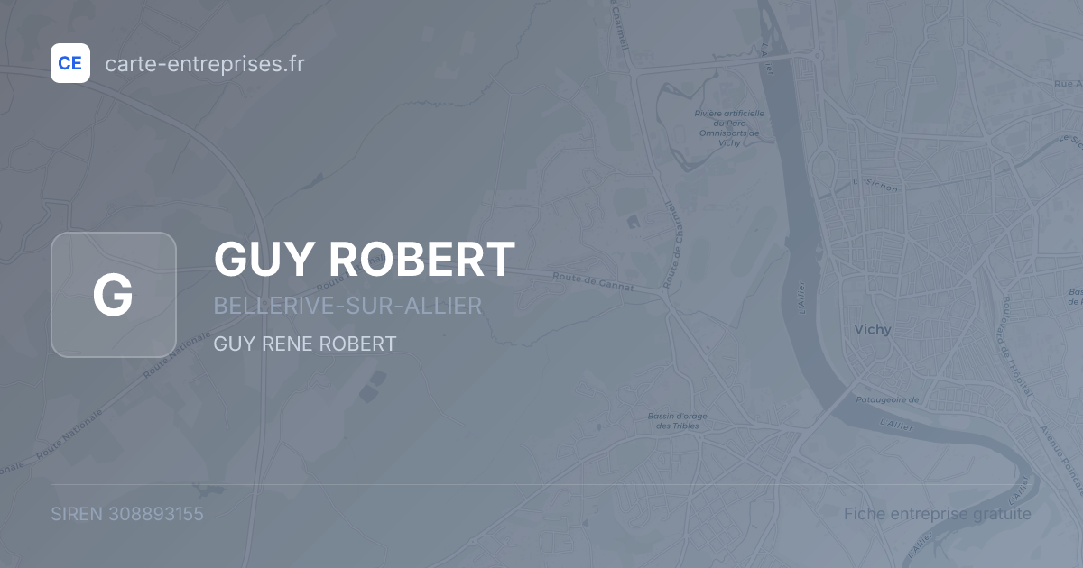 GUY ROBERT — 308893155 — fiche entreprise