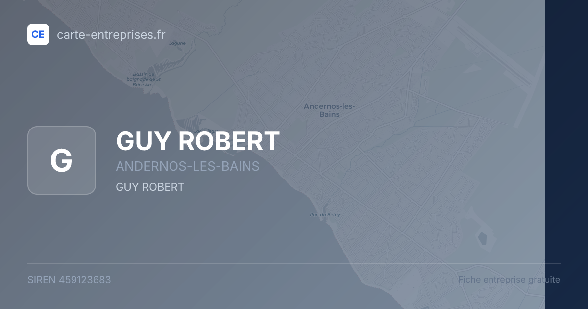 GUY ROBERT — 459123683 — fiche entreprise