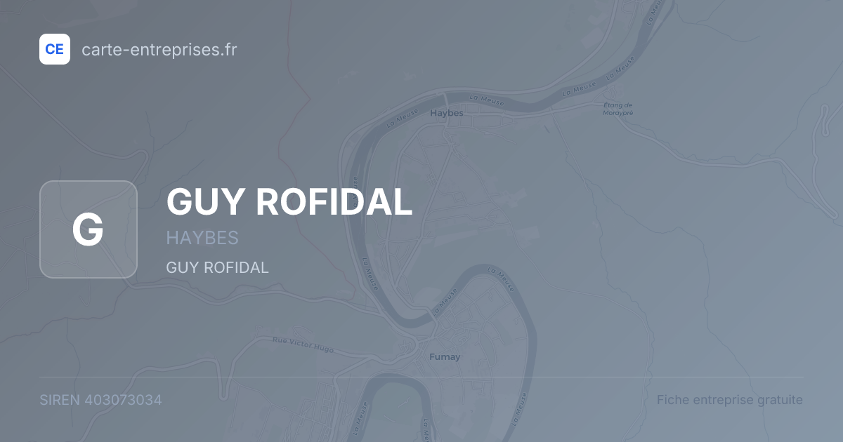 GUY ROFIDAL — 403073034 — fiche entreprise