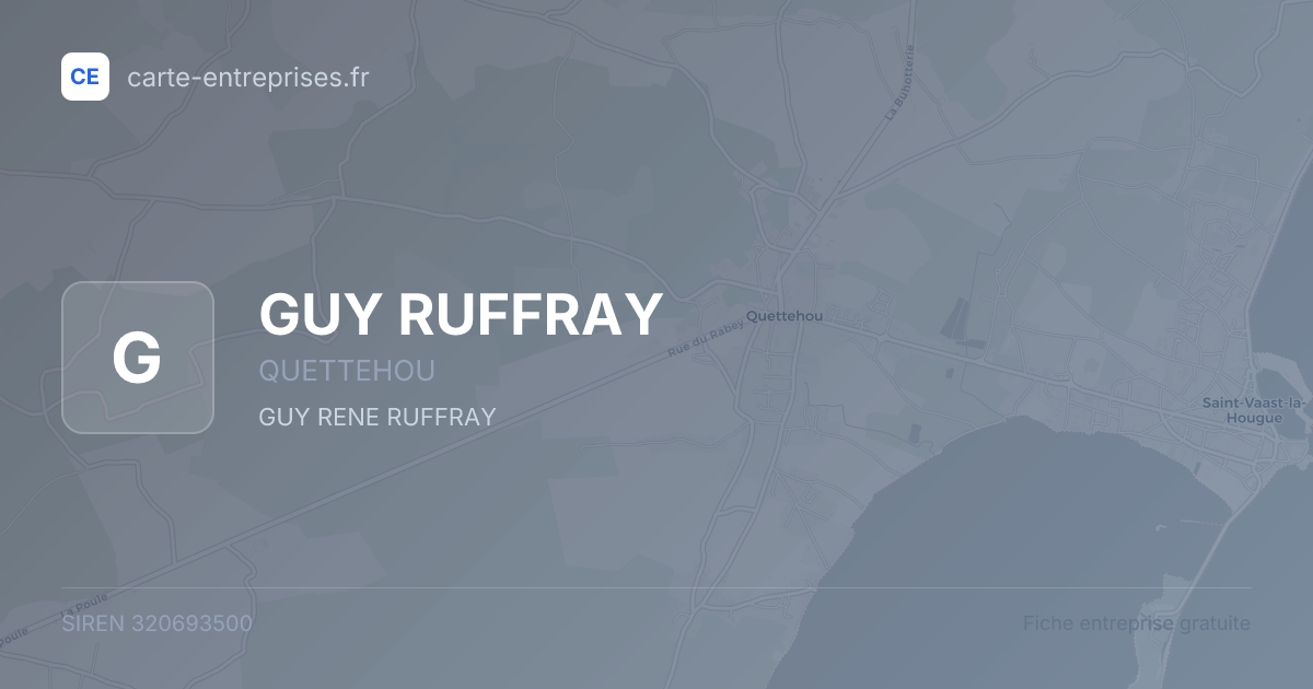 GUY RUFFRAY — 320693500 — fiche entreprise