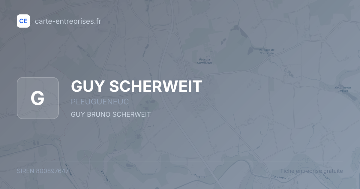 GUY SCHERWEIT — 800897647 — fiche entreprise