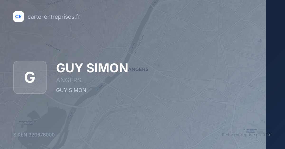 GUY SIMON — 320676000 — fiche entreprise