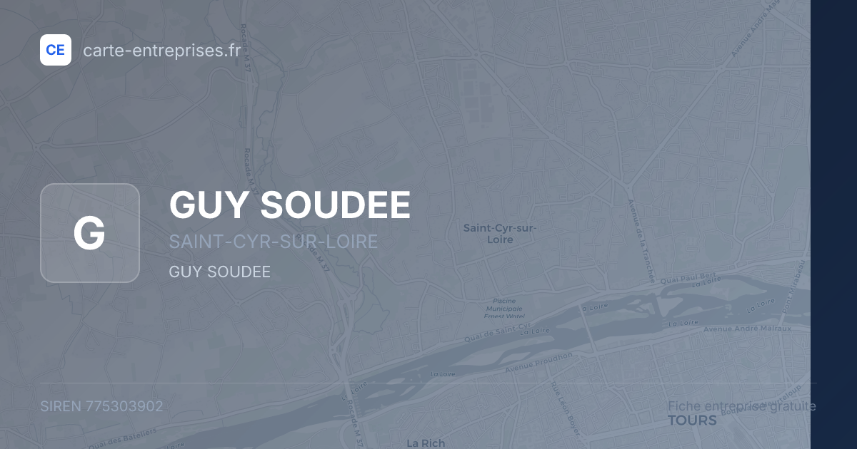 GUY SOUDEE — 775303902 — fiche entreprise