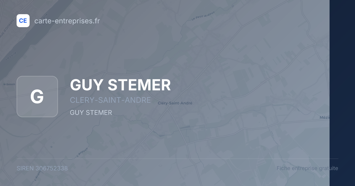 GUY STEMER — 306752338 — fiche entreprise