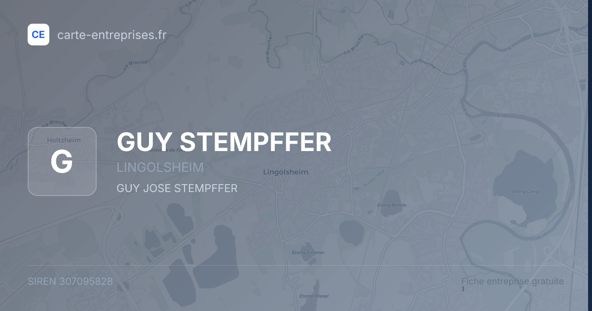 GUY STEMPFFER — 307095828 — fiche entreprise