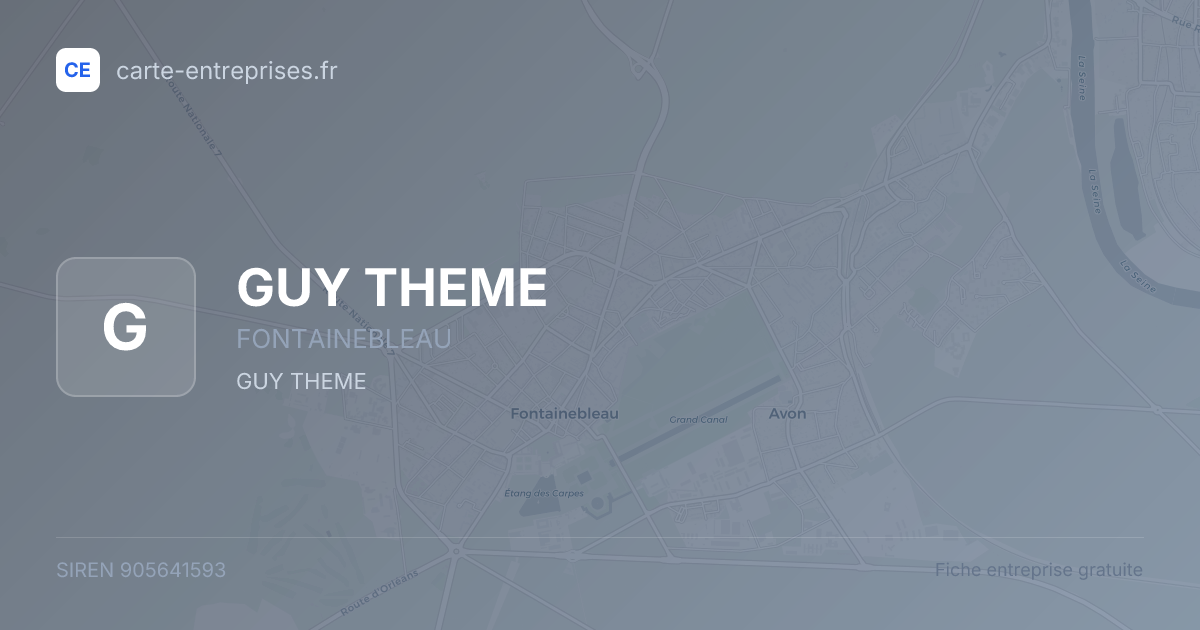 GUY THEME — 905641593 — fiche entreprise