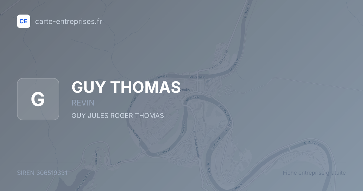 GUY THOMAS — 306519331 — fiche entreprise