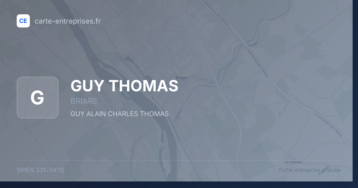 GUY THOMAS — 331794115 — fiche entreprise