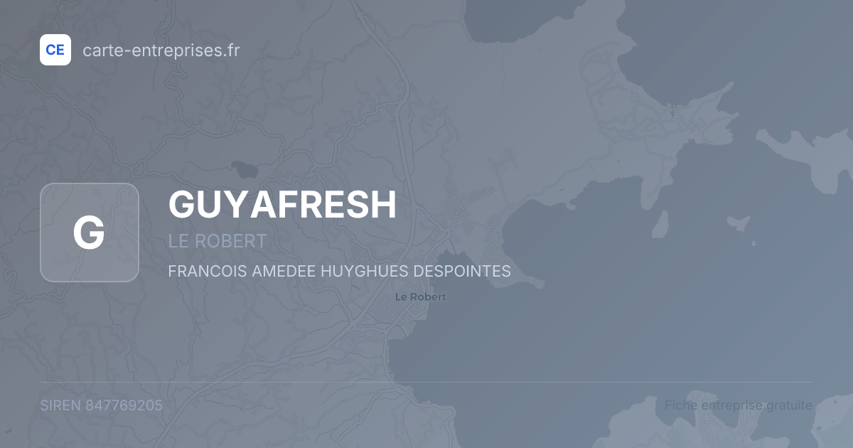 GUYAFRESH — 847769205 — fiche entreprise
