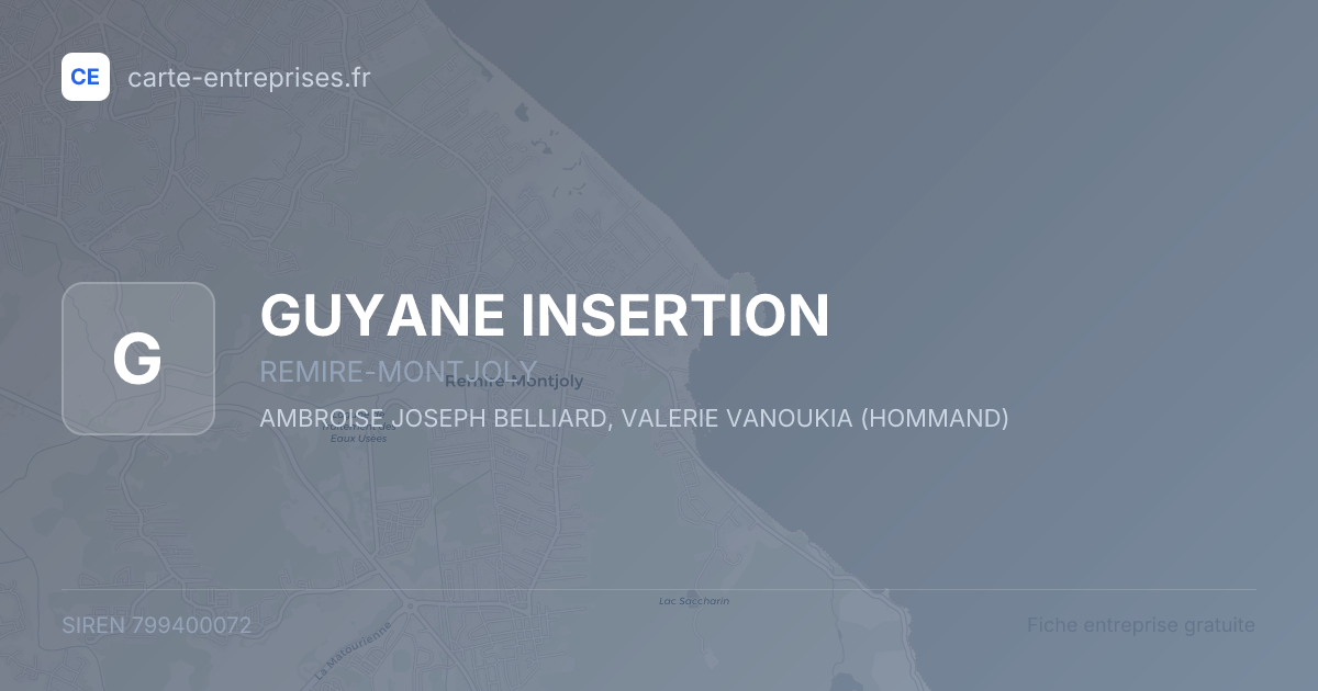GUYANE INSERTION — 799400072 — fiche entreprise