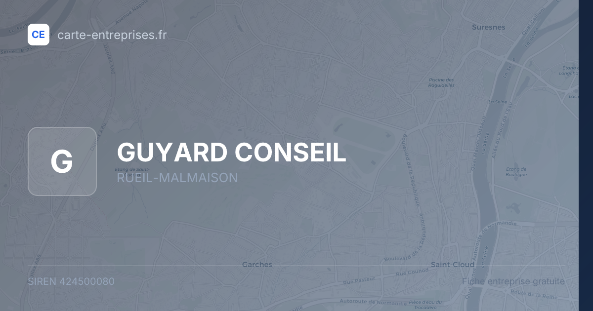 GUYARD CONSEIL — 424500080 — fiche entreprise