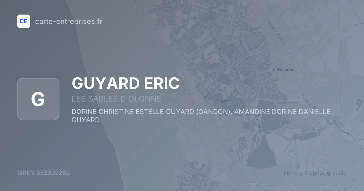 GUYARD ERIC — 853302289 — fiche entreprise