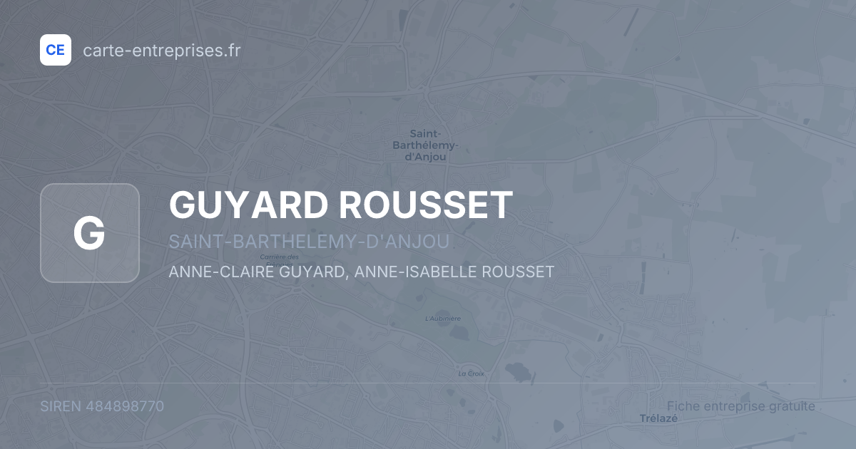 GUYARD ROUSSET — 484898770 — fiche entreprise