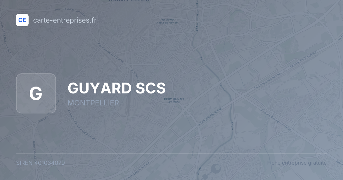GUYARD SCS — 401034079 — fiche entreprise