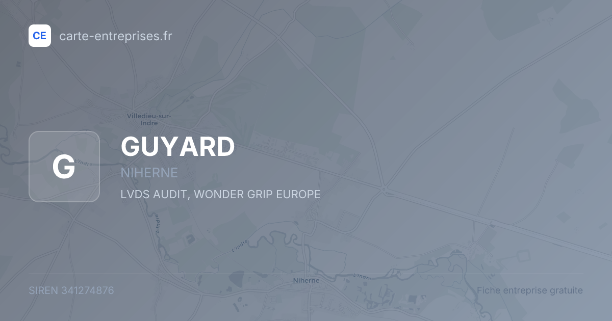 GUYARD — 341274876 — fiche entreprise