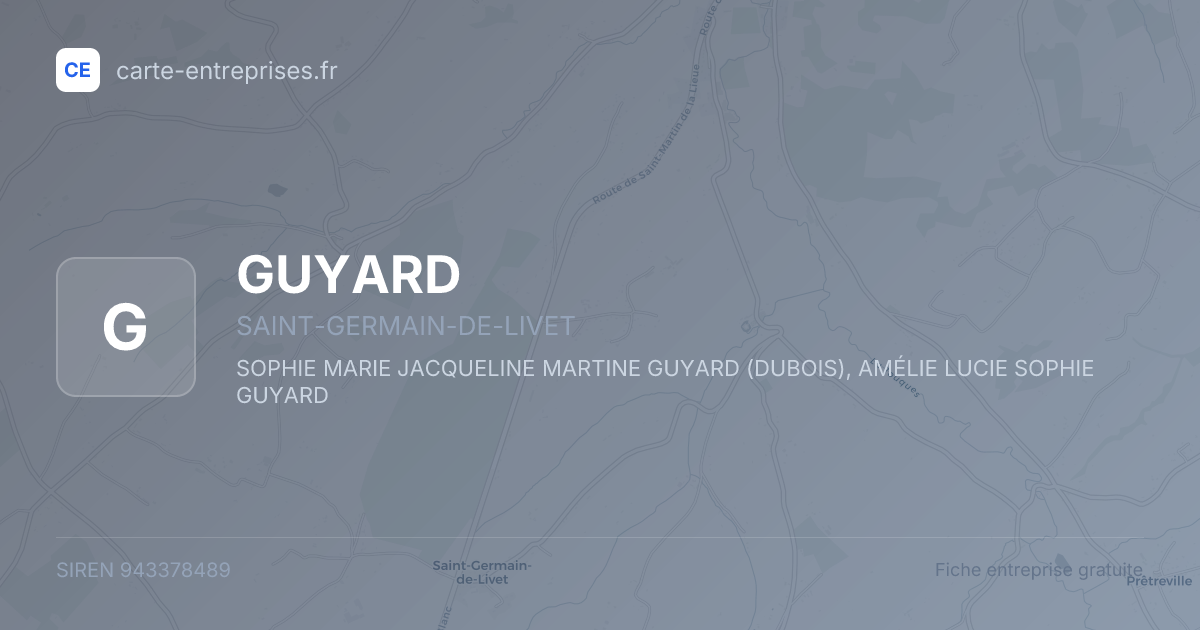 GUYARD — 943378489 — fiche entreprise