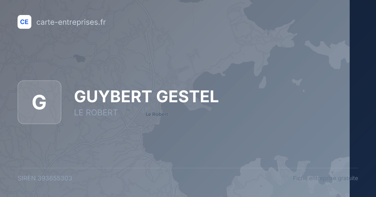 GUYBERT GESTEL — 393655303 — fiche entreprise
