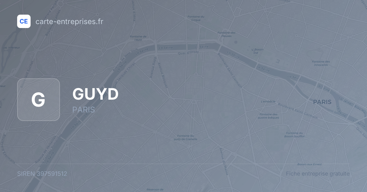 GUYD — 397591512 — fiche entreprise