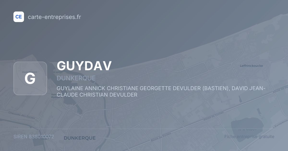 GUYDAV — 838010072 — fiche entreprise