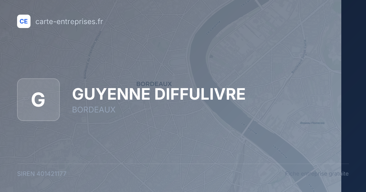 GUYENNE DIFFULIVRE — 401421177 — fiche entreprise