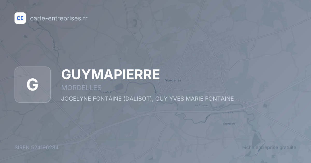 GUYMAPIERRE — 524196284 — fiche entreprise