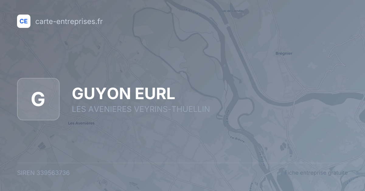 GUYON EURL — 339563736 — fiche entreprise