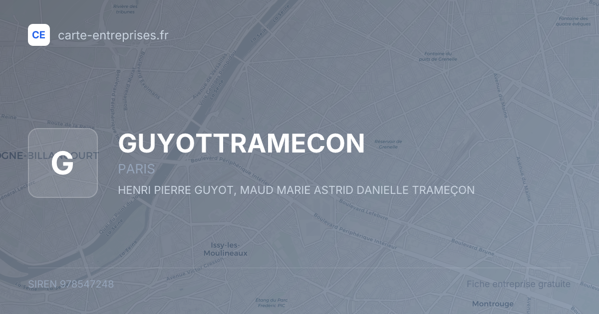 GUYOTTRAMECON — 978547248 — fiche entreprise