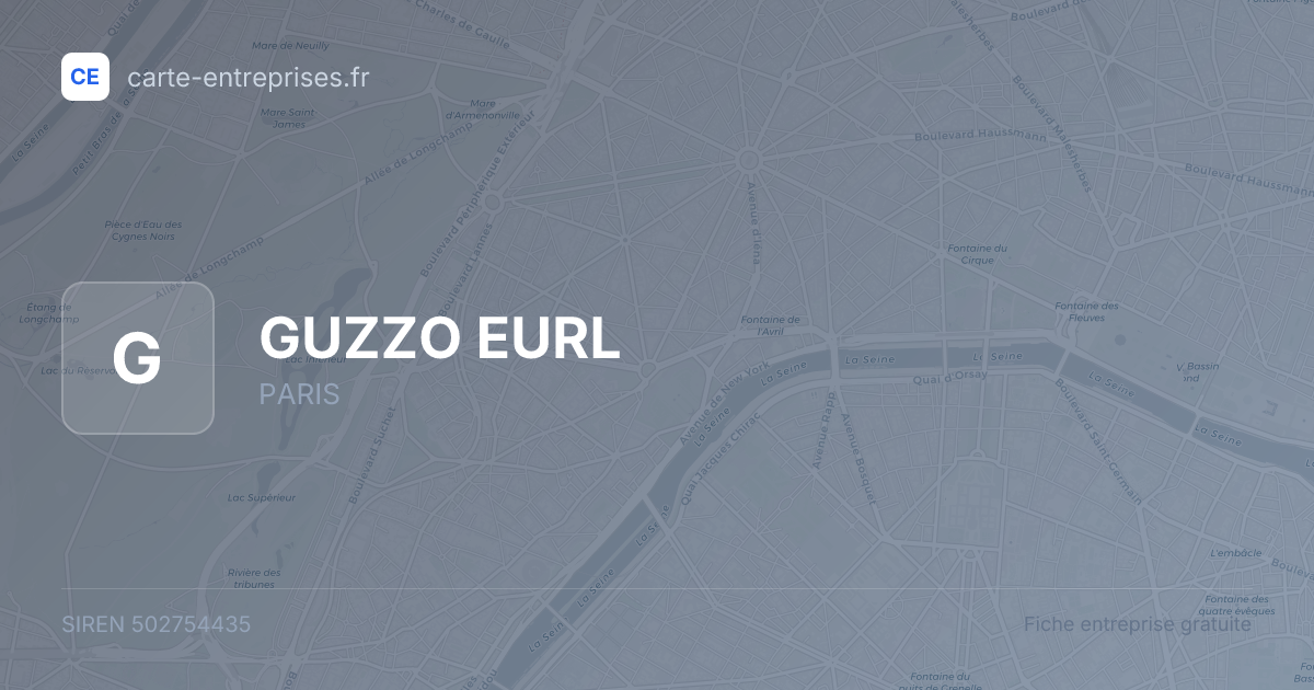 GUZZO EURL — 502754435 — fiche entreprise