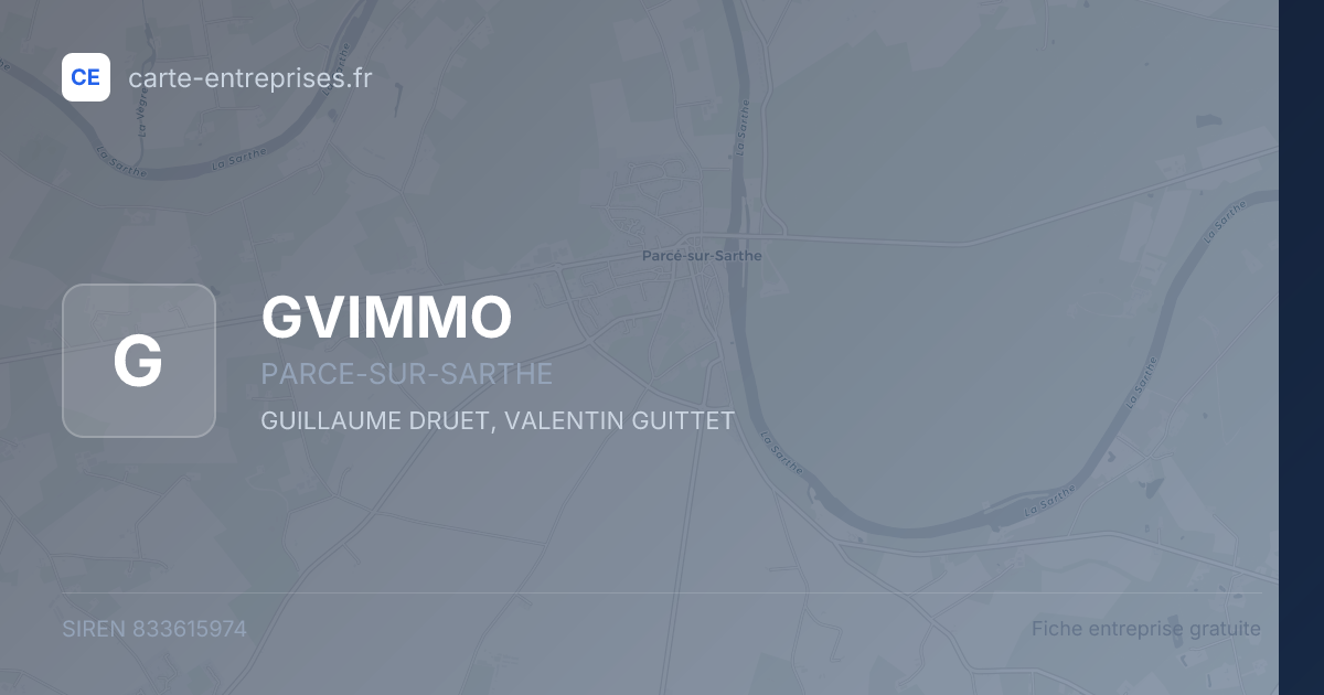 GVIMMO — 833615974 — fiche entreprise