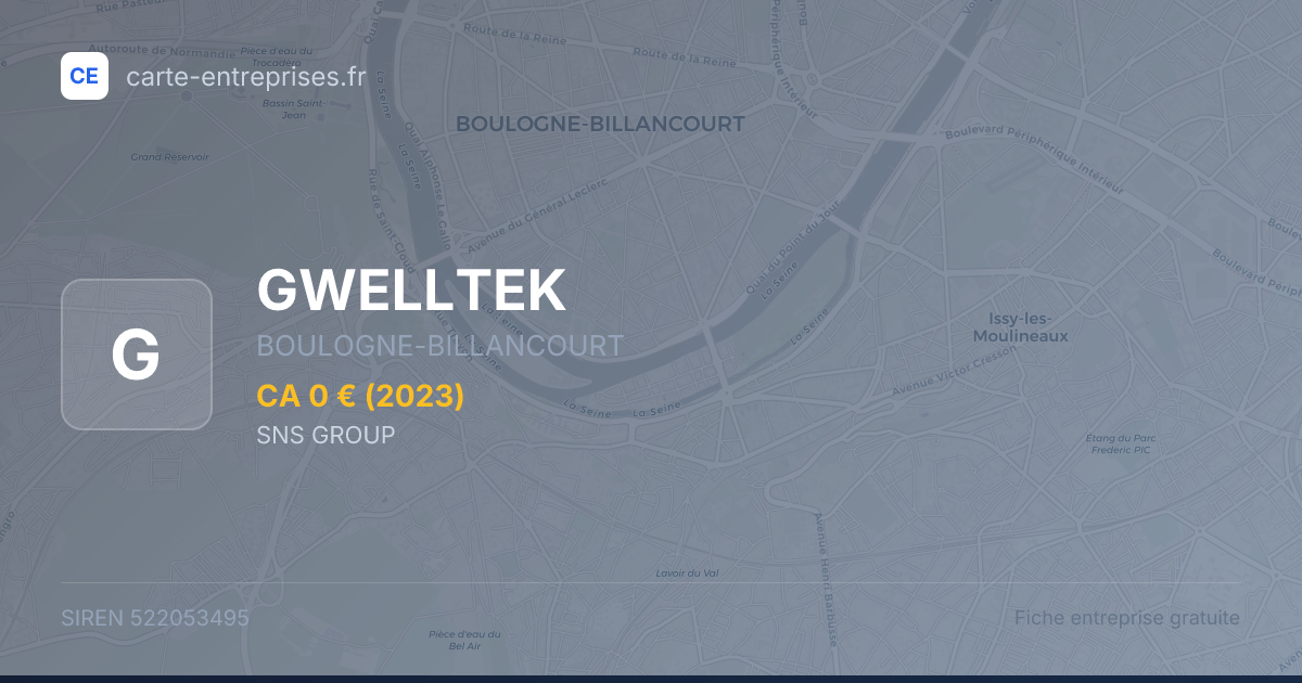 GWELLTEK — 522053495 — fiche entreprise