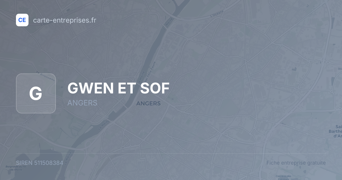 GWEN ET SOF — 511508384 — fiche entreprise