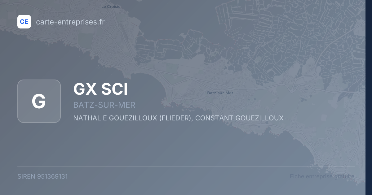GX SCI — 951369131 — fiche entreprise